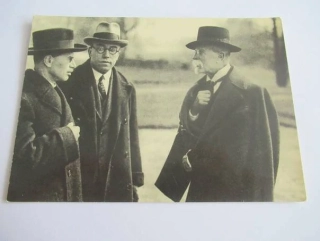 T.G. Masaryk - S poslanci Wintrem a Stivínem 1928