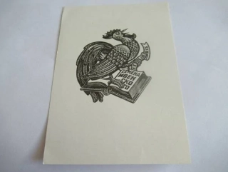 Exlibris pro Semena Ivenskogo – Anatolij T. Nagovicyn (14x10 cm) – X2 (Dřevoryt)