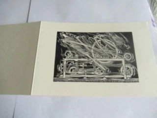 Sběratelská PF 1983 Emiel Hoorne – motiv spřádací stroj (17 × 11,5 cm)