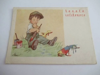 Salač - chlapec s barvami