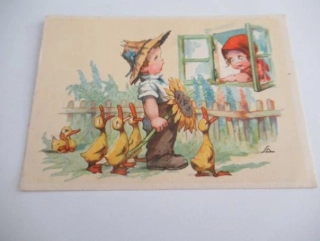 Salač - chlapec s květinou