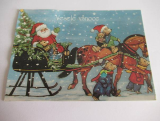 Santa na saních