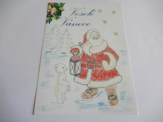 Santa s lampou