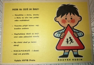 Rozvrh hodin – bezpečnostní HVVB Praha (cca 1970–1980)