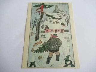 J. Lada - vesnice v zimě - ODEON 10-545-O-8