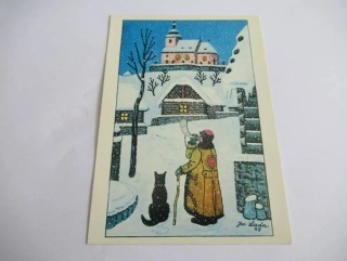 J. Lada - Zasněžená vesnice