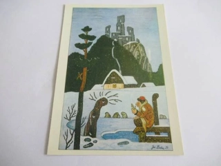 J. Lada - zasněžená zřícenina