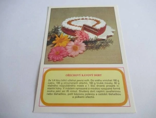 Rcept na ořechový kávový dort