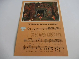 Rohový skříňkový betlém s kralickými figurkami