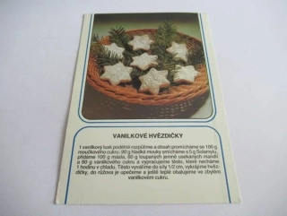 Recept na vanilkové hvězdičky