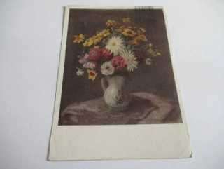 Ch. Burešová: Kytice s jiřinami