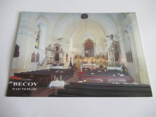 Bečov nad Teplou - interiér kostela sv. Jiří