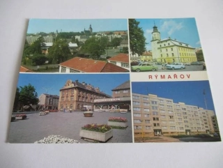 Rýmařov - celkový pohled, radnice, náměstí Míru
