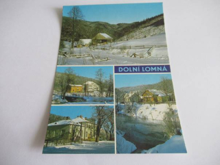 Dolní Lomná - Krajinný záběr, restaurace Lomňanka, restaurace pod akátem, Střed obce