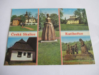 Česká Skalice - Ratibořice - pomník Barunky, stará škola