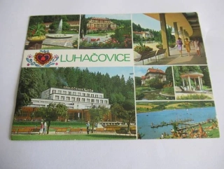 Luhačovice - Bruselská fontána, Palace-sanatorium, Kolonáda..