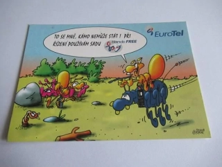 EUROTEL - HANDS FREE - REKLAMNÍ POHLEDNICE