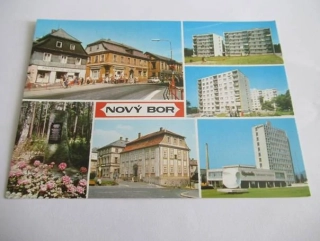 Nový Bor - náměstí, nová výstavba..