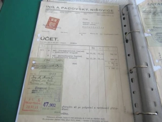 Nišovice pošta Volyně - A. Pacovský - Továrna na kůže - 1941