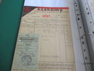 Brno - J. Lakomý - chemická továrna - 1939