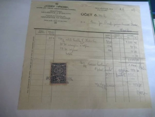 Nezvěstice - Josef Hřebík - prodej uhlí, vápna, veškeré stavební potřeby - 1939