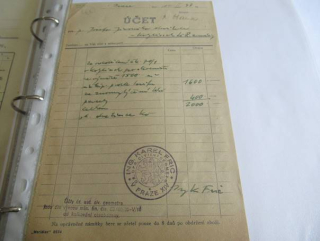 Praha - Karel Fric - civilní geometr  - 1948