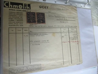 Brno - Chmelík - Koberce, Záclony, Přikrývky, látky na potažení nábytku, čalounické přípravy, linoleum - 1936