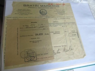 Praha II. - Bratří Markové - Import kávy, čaje a zboží osadnického, prodejna zápalek, sklad uherských salámů a oliv, olejů - 1931