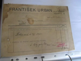 Všetaty - František Urban - Závod klempířský - 1954