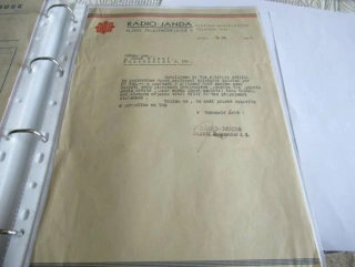 Plzeň - Radio Janda - Elektro radio- závod - 1937