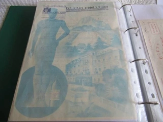 Bílina - Lázně Bílina - Kyselka - rozesílka Bílinské kyselky, Bílinských zažívacích pastilek a Zaječické hořké vody - 1950
