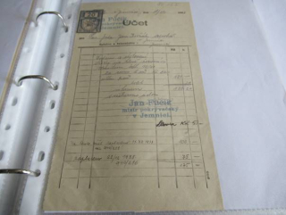 Jemnice - Jan Fučík - Mistr pokrývačský - 1938