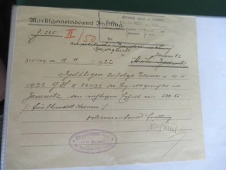 Moravské Budějovice - Městský úřad - 1922