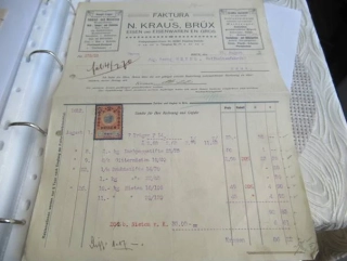 Brüx - N. Kraus - Velkoobchod se železem a železným zbožím - 1912