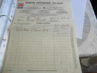 Plzeň - Simon Hofmann - Sklad veškerého železářského a ocelového zboží - 1912
