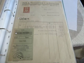 Nišovice pošta Volyně - A. Pacovský - Továrna na kůže - 1940