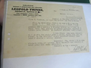 Praha II. - Leopold Trinks - Velkoobchod s kůžemi a přípravami pro obuvníky - 1941 - 1941