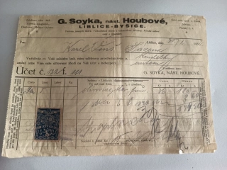 LIBLICE - BYŠICE OKRES MĚLNÍK - ÚČET