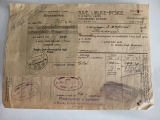 LIBLICE - BYŠICE OKRES MĚLNÍK - ÚČET