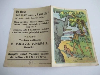 Praha I. - V. Vacata - Vacatův prášek Kynetín - mini pohádka Člověk a slon