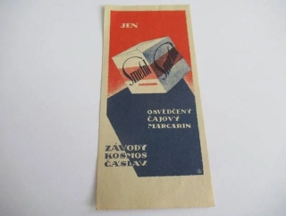 Čáslav - Závody Kosmos - Smetol - Osvědčený čajový margarin