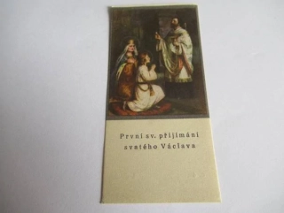 První sv. přijímání svatého Václava