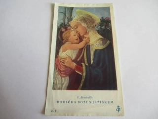 S. Botticelli: Rodička Boží s Ježíškem