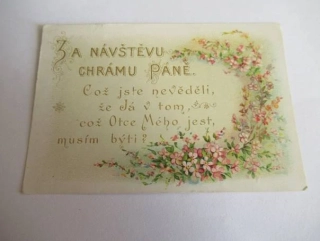 A návštěvu chrámu Páně