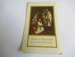 První sv. přijímání svatého Václava