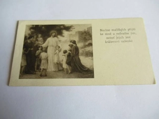 Nechte Maličkých přijíti ke mně a nebraňte jim, neboť jejich jest království nebeské.