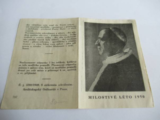 Sv. Otec, Milostivé léto 1950