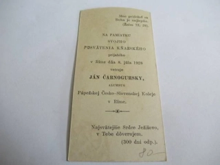 Jan Čarnogursky - Řím 1928