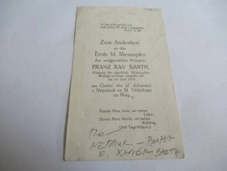 Nepomuk - Praha - F. Xavier Barth