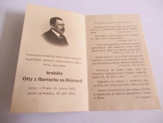 Panna Maria bez poskvrny počatá - Hrabě Otta z Harrachu na Rohravě